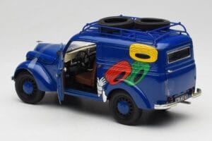 Renault Juvaquatre Michelin Blue Solido 1:18 82008 Fém – 7. kép a 8-ből