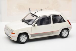 Renault Super 5 GT Turbo Phase 1 Gyöngyház Fehér Norev 1:18 185200 Fém – 8. kép a 8-ből