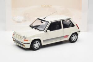 Renault Super 5 GT Turbo Phase 2 Gyöngyház Fehér Norev 1:18 185206 Fém – 8. kép a 8-ből