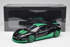 Rimac Nevera Record Monochrome Fekete GT Spirit 1:18 GT916 Gyanta – 6. kép a 6-ből