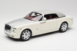 Rolls-Royce Phantom Drophead Coupe English Fehér Kyosho 1:18 08871EW2 Fém – 4. kép a 10-ből