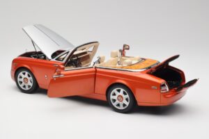 Rolls-Royce Phantom Drophead Coupe Mandarin Narancssárga Kyosho 1:18 08871P Fém – 7. kép a 10-ből