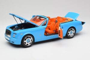 Rolls-Royce Phantom Drophead Coupe Powder Kék Kyosho 1:18 08871BL Fém – 2. kép a 10-ből