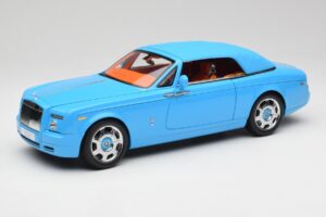 Rolls-Royce Phantom Drophead Coupe Powder Kék Kyosho 1:18 08871BL Fém – 3. kép a 10-ből