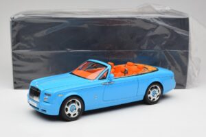 Rolls-Royce Phantom Drophead Coupe Powder Kék Kyosho 1:18 08871BL Fém – 10. kép a 10-ből