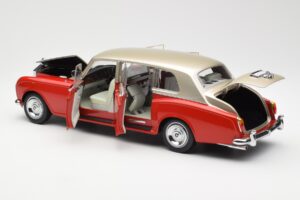 Rolls-Royce Phantom VI Piros Világos Bézs Kyosho 1:18 08905RLB Fém – 5. kép a 8-ből