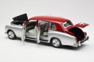Rolls-Royce Phantom VI Ezüst Piros Kyosho 1:18 08905SR Fém – 5. kép a 8-ből