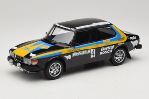 Saab 99 EMS #4 S. Blomqvist / H. Sylvan Rally Sweden Winner 1977 MCG 1:18 MCG18826R Fém