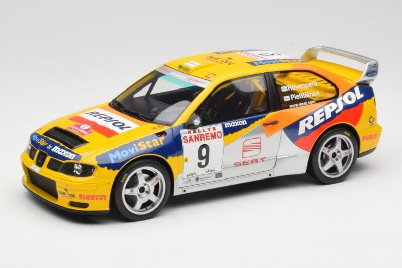 SEAT Cordoba WRC Evo 2 #9 H. Rovanpera / R. Pietilainen Rally San Remo 1999 Otto 1:18 OT483 Gyanta