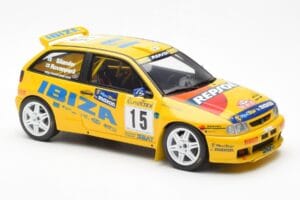 SEAT Ibiza Kit Car Evo 2 #15 H. Rovanpera / R. Pietilanen Rally Monte Carlo 1998 Otto 1:18 OT445 Gyanta – 4. kép a 6-ből