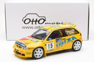 SEAT Ibiza Kit Car Evo 2 #15 H. Rovanpera / R. Pietilanen Rally Monte Carlo 1998 Otto 1:18 OT445 Gyanta – 6. kép a 6-ből