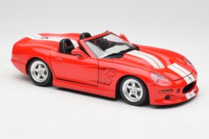 Shelby Series 1 Kabrió Piros Bburago 1:18 3353 Fém – 6. kép a 8-ből