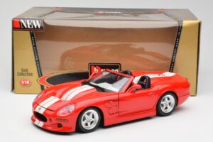 Shelby Series 1 Kabrió Piros Bburago 1:18 3353 Fém – 8. kép a 8-ből
