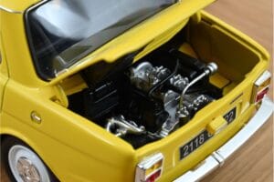 Simca 1000 LS Maya Sárga Norev 1:18 185714 Fém – 3. kép a 4-ből