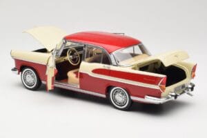 Simca Chambord Piros & Elefántcsont Norev 1:18 185721 Fém – 5. kép a 8-ből