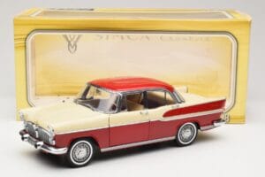 Simca Chambord Piros & Elefántcsont Norev 1:18 185721 Fém – 8. kép a 8-ből