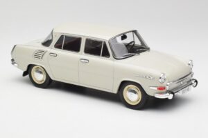 Skoda 1000 MB Szürke & Fehér MCG 1:18 MCG18275 Fém – 4. kép a 6-ből