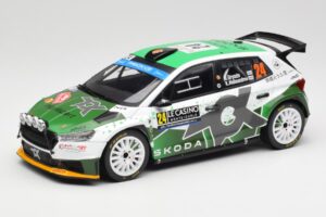 Skoda Fabia Rally2 #24 N. Gryazin / K. Aleksandrov Rally Monte Carlo 2023 IXO 1:18 18RMC155B Fém