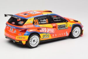 Skoda Fabia Rally2 #25 P. Lopez Rally Monte Carlo 2024 IXO 1:18 18RMC199 Fém – 2. kép a 6-ből