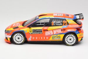 Skoda Fabia Rally2 #25 P. Lopez Rally Monte Carlo 2024 IXO 1:18 18RMC199 Fém – 3. kép a 6-ből