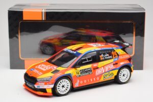 Skoda Fabia Rally2 #25 P. Lopez Rally Monte Carlo 2024 IXO 1:18 18RMC199 Fém – 6. kép a 6-ből