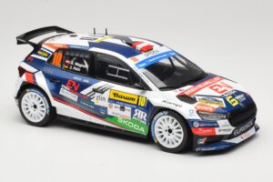 Skoda Fabia Rally2 #10 S. Wagner / G. Winter Barum Czech Rally Zlín 2024 IXO 1:18 18RMC221 Fém – 4. kép a 6-ből