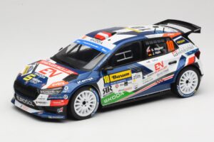 Skoda Fabia Rally2 #10 S. Wagner / G. Winter Barum Czech Rally Zlín 2024 IXO 1:18 18RMC221 Fém