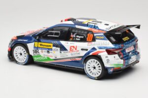 Skoda Fabia Rally2 #10 S. Wagner / G. Winter Barum Czech Rally Zlín 2024 IXO 1:18 18RMC221 Fém – 5. kép a 6-ből