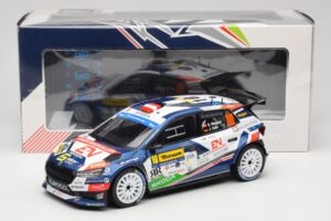 Skoda Fabia Rally2 #10 S. Wagner / G. Winter Barum Czech Rally Zlín 2024 IXO 1:18 18RMC221 Fém – 6. kép a 6-ből