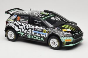 Skoda Fabia Rally2 #20 O. Solberg / E. Edmund Safari Rally Kenya 2024 IXO 1:18 18RMC222 Fém – 4. kép a 6-ből