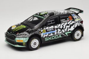Skoda Fabia Rally2 #20 O. Solberg / E. Edmund Safari Rally Kenya 2024 IXO 1:18 18RMC222 Fém