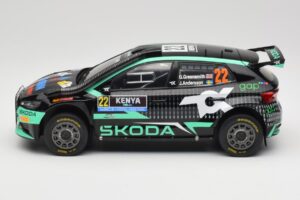 Skoda Fabia Rally2 #22 Toksport G. Greensmith / J. Andersson Safari Rally Kenya 2024 IXO 1:18 18RMC209 Fém – 3. kép a 6-ből