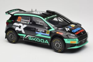 Skoda Fabia Rally2 #22 Toksport G. Greensmith / J. Andersson Safari Rally Kenya 2024 IXO 1:18 18RMC209 Fém – 4. kép a 6-ből