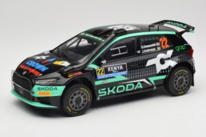 Skoda Fabia Rally2 #22 Toksport G. Greensmith / J. Andersson Safari Rally Kenya 2024 IXO 1:18 18RMC209 Fém
