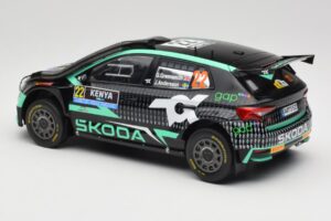 Skoda Fabia Rally2 #22 Toksport G. Greensmith / J. Andersson Safari Rally Kenya 2024 IXO 1:18 18RMC209 Fém – 5. kép a 6-ből