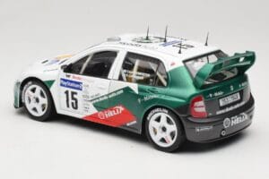 Skoda Fabia WRC #15 T. Gardemeister / P. Lukander WRC 1999 Solido 1:18 90457 Fém – 7. kép a 8-ből