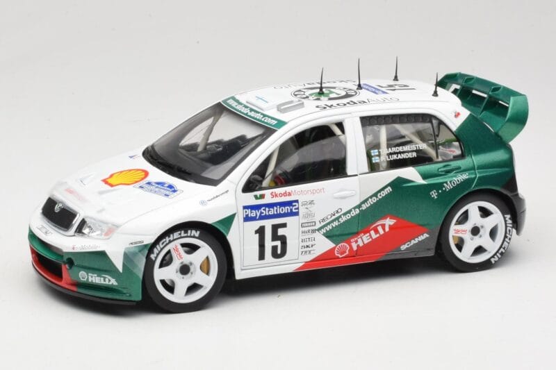 Skoda Fabia WRC #15 T. Gardemeister / P. Lukander WRC 1999 Solido 1:18 90457 Fém