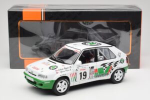 Skoda Felicia Kit Car #19 P. Sibera / P. Gross Tour de Corse 1995 IXO 1:18 18RMC149B Fém – 6. kép a 6-ből