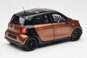 Smart Forfour W453 Fekete Hazel Barna Norev 1:18 B66960299 Fém – 3. kép a 8-ből
