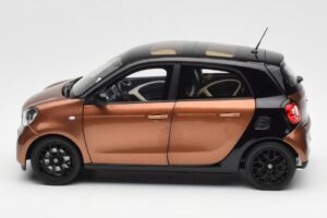 Smart Forfour W453 Fekete Hazel Barna Norev 1:18 B66960299 Fém – 4. kép a 8-ből