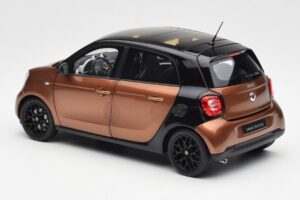 Smart Forfour W453 Fekete Hazel Barna Norev 1:18 B66960299 Fém – 7. kép a 8-ből