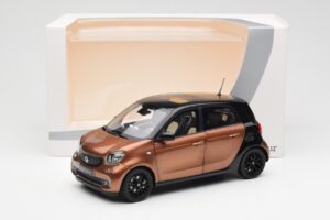 Smart Forfour W453 Fekete Hazel Barna Norev 1:18 B66960299 Fém – 8. kép a 8-ből