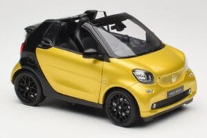 Smart Fortwo 453 Kabrió Fekete És Sárga Norev 1:18 B66960289 Fém – 6. kép a 8-ből
