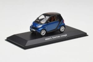 Smart Fortwo Coupe Aqua Kék Metallic & Fekete Minichamps 1:43 Q0022558V001C77Q00 Fém – 2. kép a 4-ből