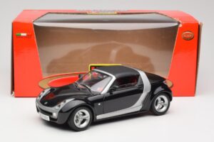 Smart Roadster Fekete Bburago 1:18 34099-M1 Fém – 8. kép a 8-ből