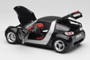 Smart Roadster Sötétkék Bburago 1:18 34917 Fém – 5. kép a 8-ből