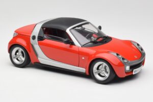 Smart Roadster Piros Bburago 1:18 34099 Fém – 6. kép a 8-ből