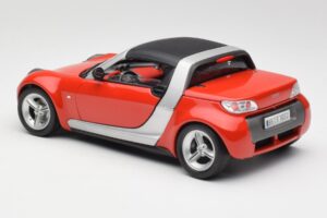 Smart Roadster Piros Bburago 1:18 34099 Fém – 7. kép a 8-ből