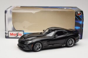 SRT Viper GTS Fekete Maisto 1:18 31128 Fém – 8. kép a 8-ből