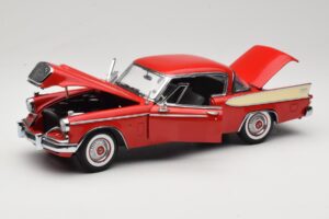 Studebaker Golden Hawk Apache Red Motor City 1:18 80009 Fém – 2. kép a 8-ből